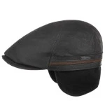 Stetson Flat Cap Oorkleppen | Zwart