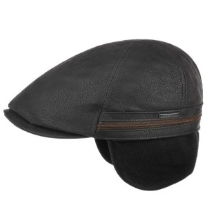 Stetson Flat Cap Oorkleppen | Zwart