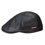 Stetson Flat Cap Oorkleppen | Zwart