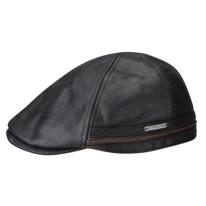 Stetson Flat Cap Oorkleppen | Zwart
