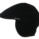 Stetson Flat Cap Texas Oorkleppen| Zwart | www.pietkoopmans.nl