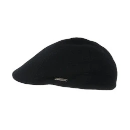 Stetson Flat Cap Texas Oorkleppen| Zwart | www.pietkoopmans.nl