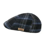 Stetson Texas Flatcap | Marine Zwart Geruit | www.pietkoopmans.nl 
