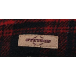 Stetson Texas Flatcap | Rood Zwart Geruit
