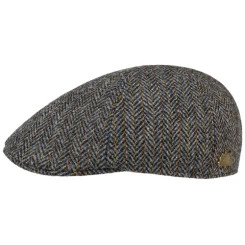 Stetson Texas Flatcap Visgraat | Grijs