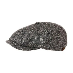 Stetson Newsboycap Oorkleppen | Grijs Gerstekorrel