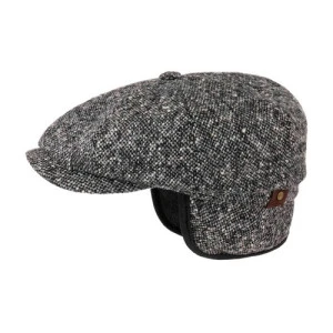 Stetson Newsboycap Oorkleppen | Grijs Gerstekorrel