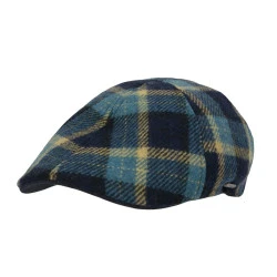 Stetson Texas Flatcap | Groen Geel Geruit