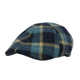 Stetson Texas Flatcap | Groen Geel Geruit
