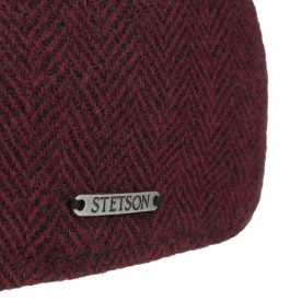 Stetson Texas Flatcap Visgraat | Rood