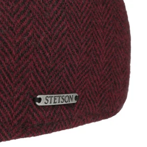 Stetson Texas Flatcap Visgraat | Rood