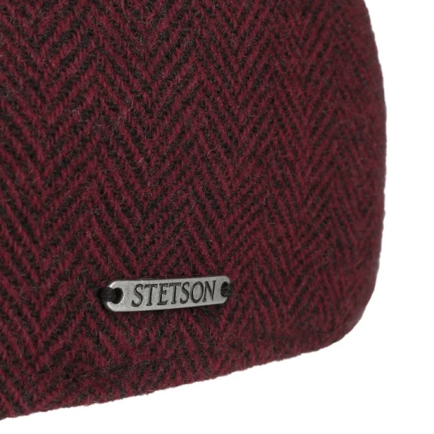 Stetson Texas Flatcap Visgraat | Rood | www.pietkoopmans.nl