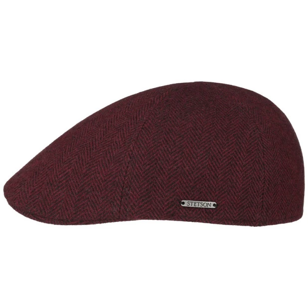 Stetson Texas Flatcap Visgraat | Rood | www.pietkoopmans.nl