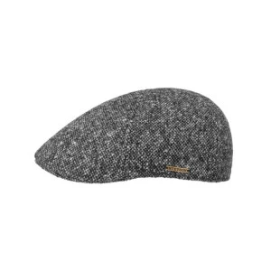 Stetson Flatcap Gerstekorrel | Antraciet Zwart