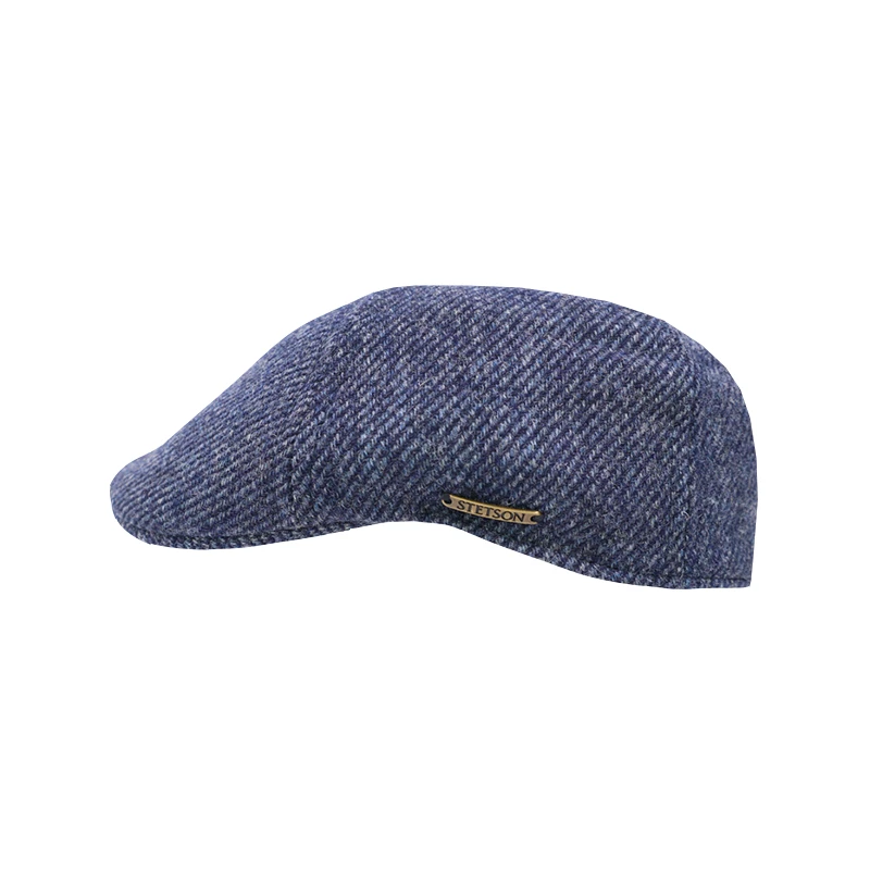 Stetson Flatcap Twill | Jeansblauw | www.pietkoopmans.nl 