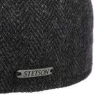 Stetson Texas Flatcap Visgraat | Antraciet | www.pietkoopmans.nl