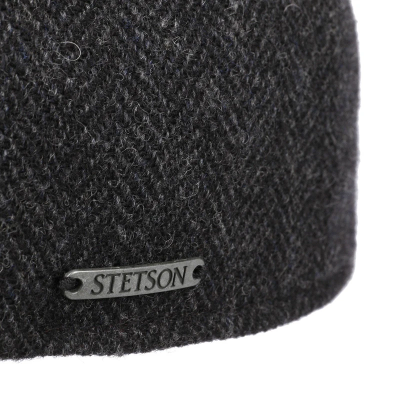 Stetson Texas Flatcap Visgraat | Antraciet | www.pietkoopmans.nl
