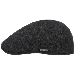 Stetson Texas Flatcap Visgraat | Antraciet