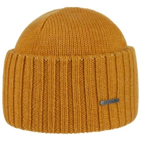 Stetson Beanie  Merino  Wol | Oker