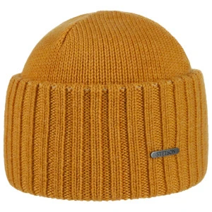 Stetson Beanie  Merino  Wol | Oker
