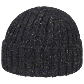 Stetson Beanie Wol | Marine Spikkels