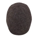 Stetson Flatcap Visgraat | Zwart Bruin | www.pietkoopmans.nl