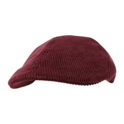 Stetson Texas Ribcord Flatcap | Vintage Bordeaux
