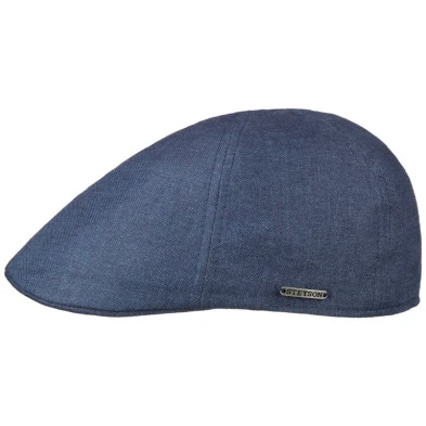 Stetson Duck Cap | Kobalt Linnen | www.pietkoopmans.nl
