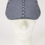 Hammaburg Flat Cap Texas | Marine Gestreept | www.pietkoopmans.nl