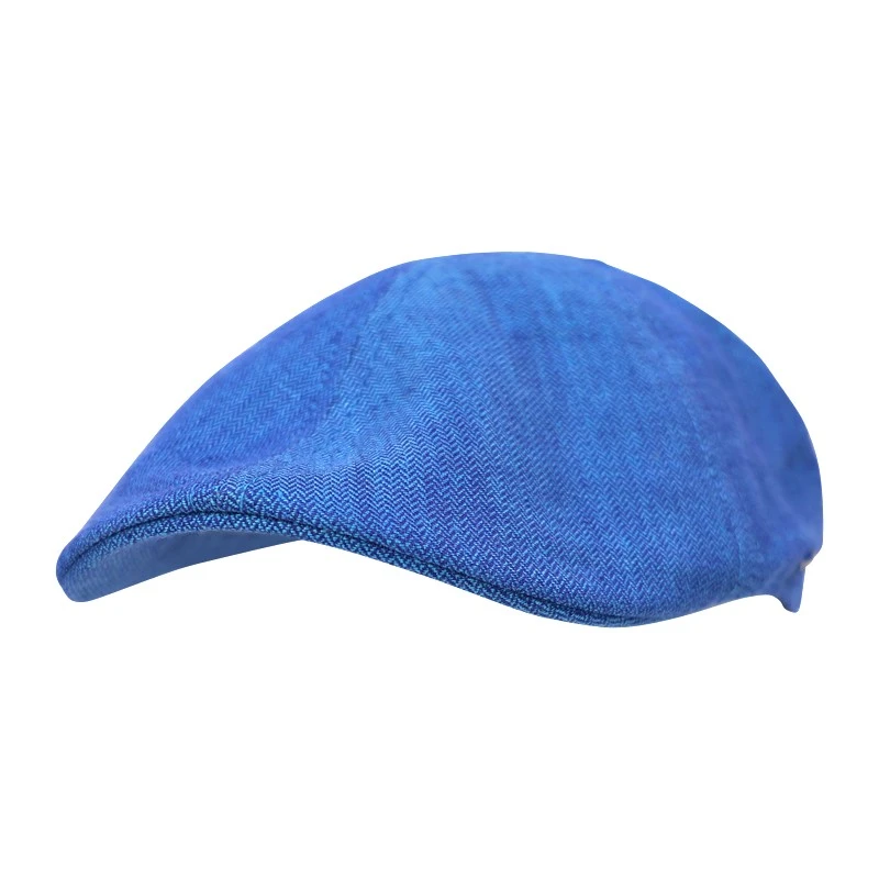 Stetson Flat Cap Texas | Linnen Blauw
