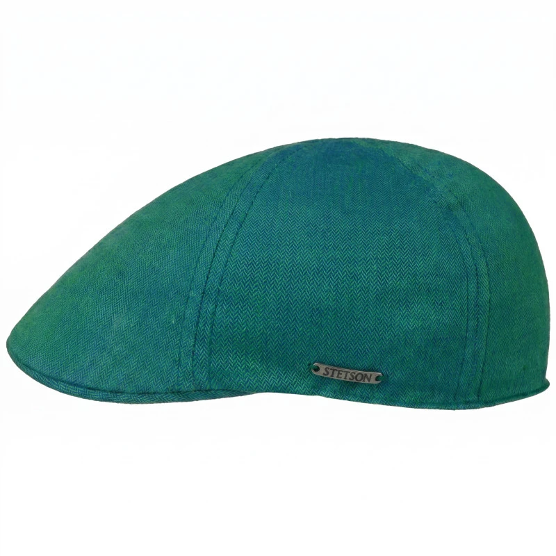 Stetson Flat Cap Texas | Linnen Groen
