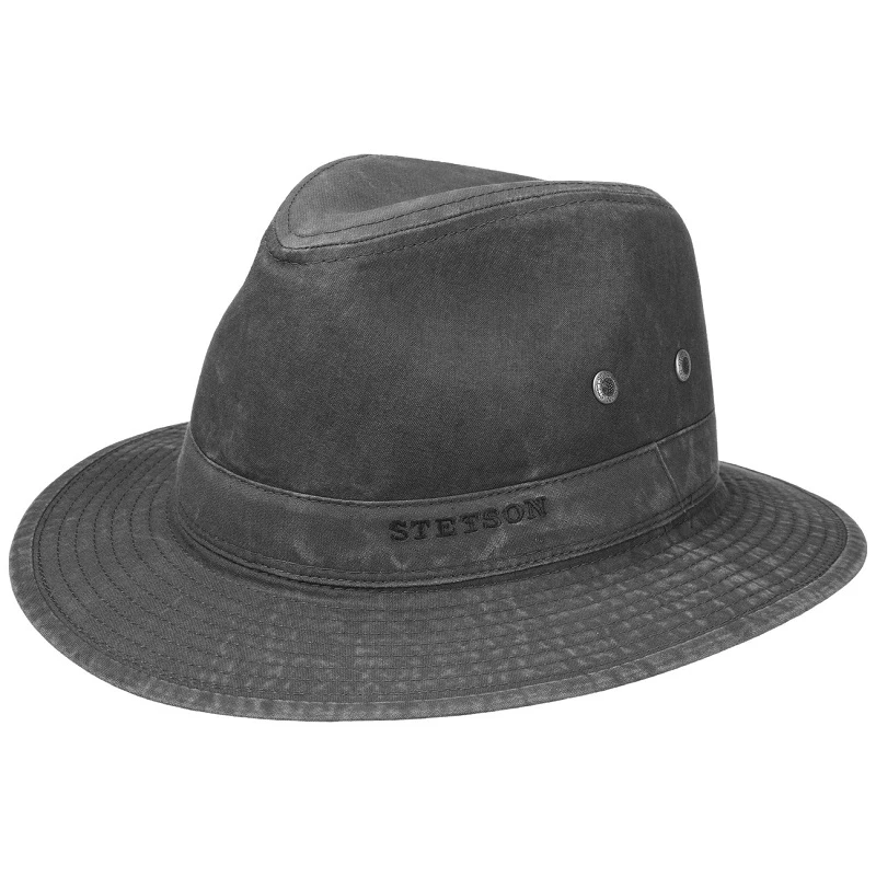 Stetson Canvas Hoed | Antraciet | www.pietkoopmans.nl