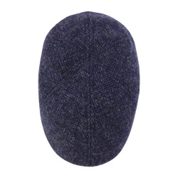 Stetson Texas Flatcap | Zwart Blauw