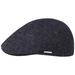 Stetson Texas Flatcap | Zwart Blauw