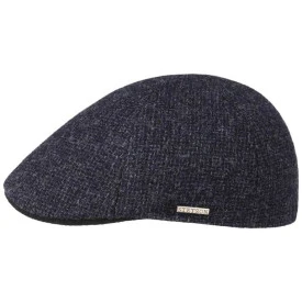 Stetson Texas Flatcap | Zwart Blauw