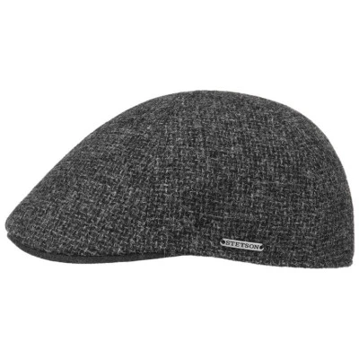 Stetson Texas Flatcap | Zwart Grijs | www.pietkoopmans.nl