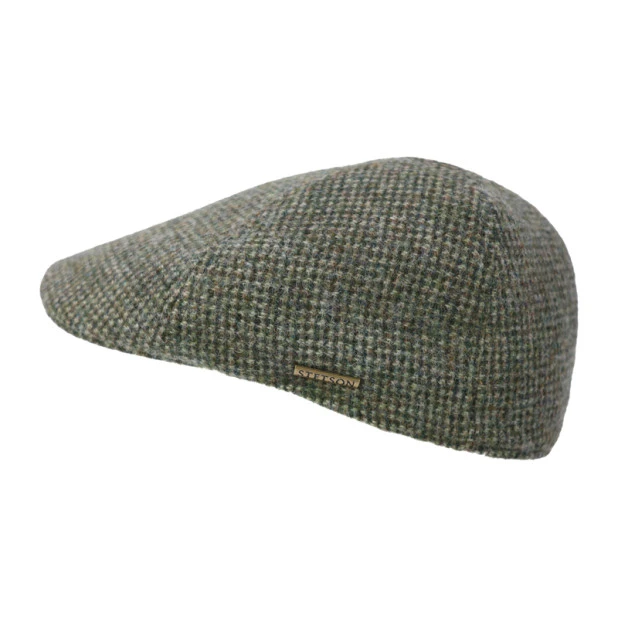 Stetson Winter Flatcap | Pied Du Poule Groen | www.pietkoopmans.nl 