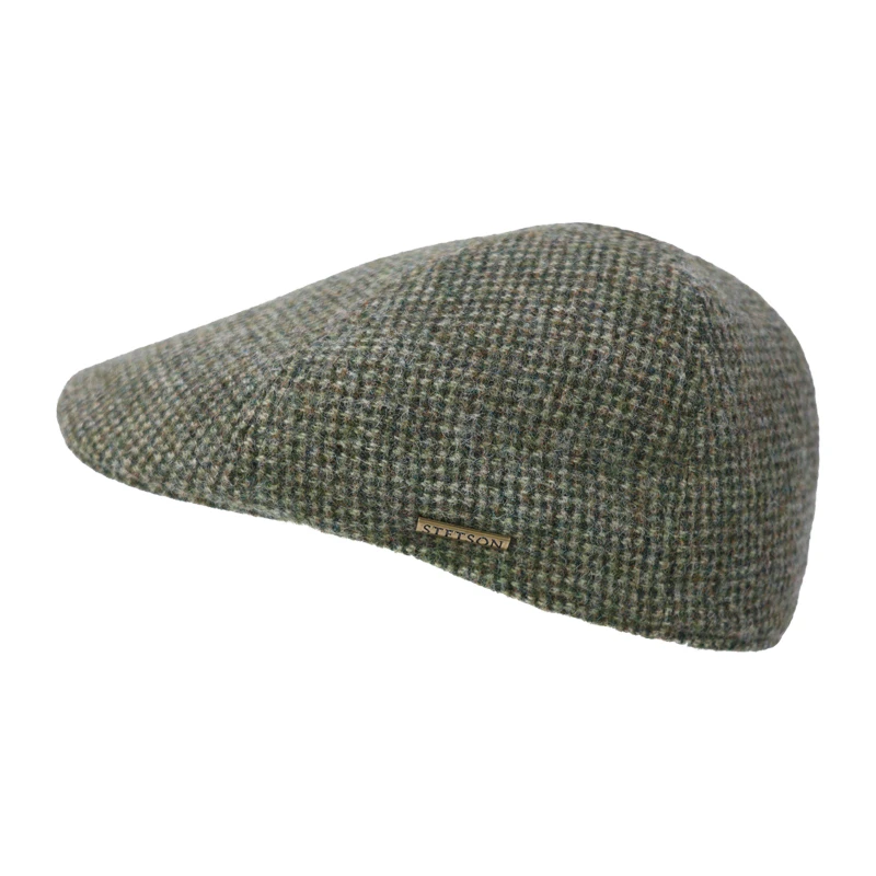 Stetson Winter Flatcap | Pied Du Poule Groen | www.pietkoopmans.nl