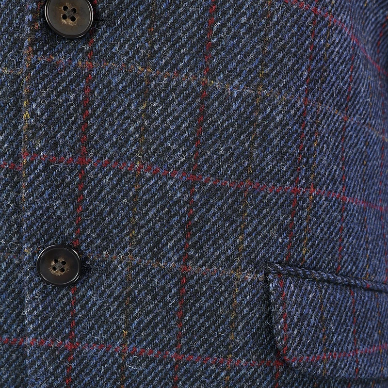 Colbert Harris Tweed | Blauw Geblokt | www.pietkoopmans.nl