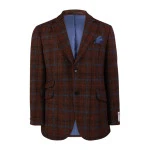Colbert Harris Tweed Wellington | Bruin Blauw Ruit | www.pietkoopmans.nl