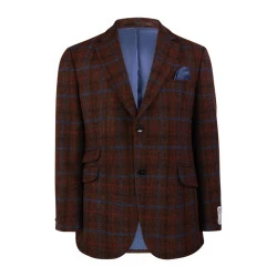 Colbert Harris Tweed Wellington | Bruin Blauw Ruit