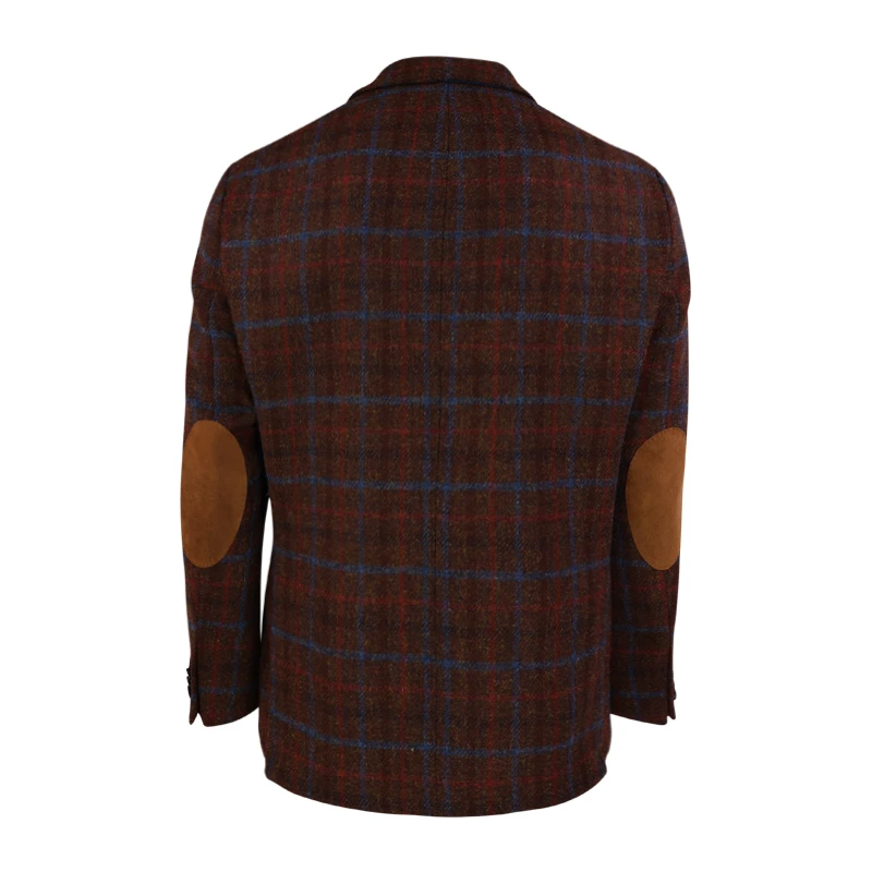 Colbert Harris Tweed Wellington | Bruin Blauw Ruit | www.pietkoopmans.nl