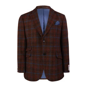 Colbert Harris Tweed Wellington | Bruin Blauw Ruit