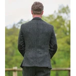 Colbert Harris Tweed Wellington | Antraciet Visgraat