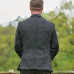 Colbert Harris Tweed Wellington | Antraciet Visgraat