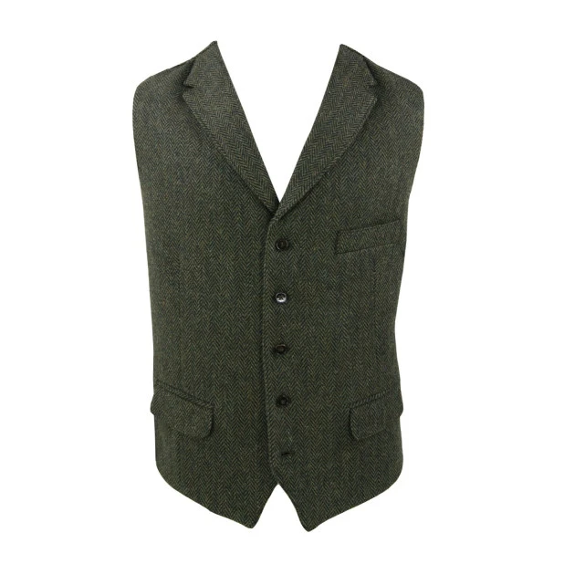 Gilette Harris Tweed Wellington | Groene Visgraat | www.pietkoopmans.nl
