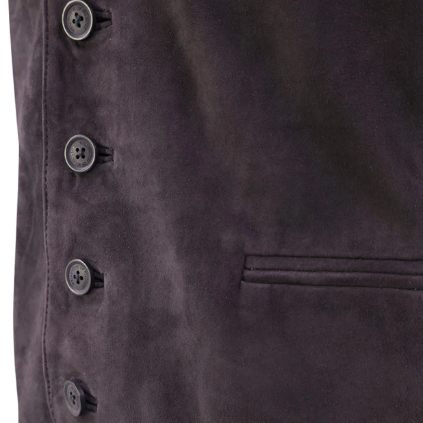 Wellington Of Bilmore Suede Gilet | Mat Marine | www.pietkoopmans.nl
