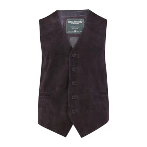 Wellington Of Bilmore Suede Gilet | Mat Marine