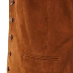 Wellington Of Bilmore Suede Gilet | Cognac | www.pietkoopmans.nl