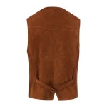 Wellington Of Bilmore Suede Gilet | Cognac | www.pietkoopmans.nl